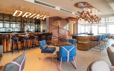 Coworking and lounge area at Capri By Fraser Bukit Bintang.