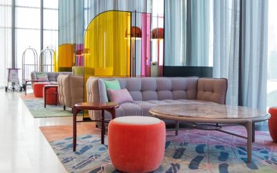 Lounge and coworking space at Capri By Fraser Bukit Bintang.