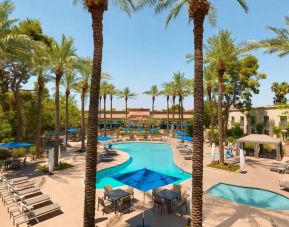 Large outdoor pool at Hilton Scottsdale Resort & Villas.