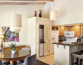 In-room kitchen at Hilton Scottsdale Resort & Villas.