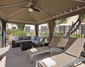 Cabanas and pool chairs at Hilton Scottsdale Resort & Villas.