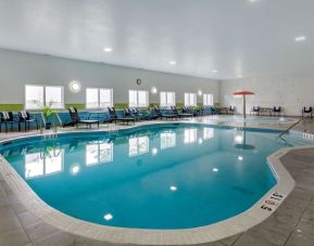 Indoor pool at Hampton Inn & Suites By Hilton Edmonton/West.
