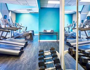 Fitness center available at Novotel Toronto North York.