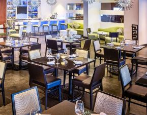 Dining room and meeting space at Novotel Toronto North York.