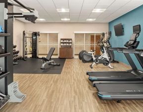Fitness center available at Hampton Inn & Suites Miami Kendall. 