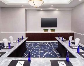 Professional meeting room at Hilton Garden Inn Washington DC Downtown.