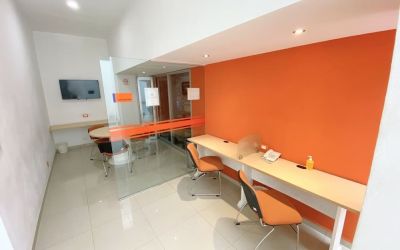Business center at Hotel Star Express Puebla.
