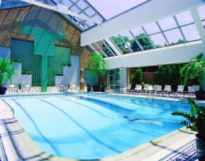 Stunning indoor pool at Royal Sonesta Boston.
