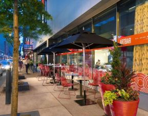 Beautiful outdoor terrace at Sonesta Philadelphia Rittenhouse Square.