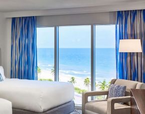 Hotel room with ocean view at Sonesta Fort Lauderdale Beach.