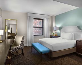 Spacious king room with TV at The Chase Park Plaza Royal Sonesta St. Louis.