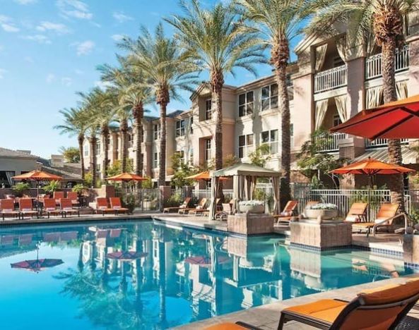 Stunning outdoor pool at Sonesta Suites Scottsdale Gainey Ranch.