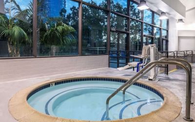 Small indoor pool at Sonesta Irvine.