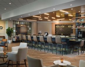 Bar and coworking space at Sonesta Irvine.