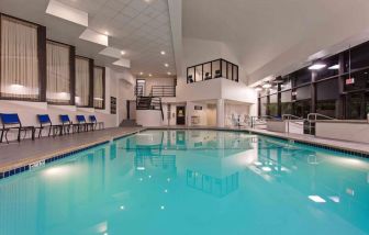 Indoor pool at Sonesta Irvine.