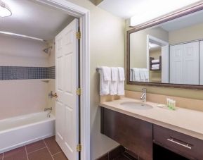 Guest bathroom at Sonesta ES Suites Anaheim Resort Area.