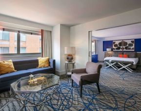 Spacious king room with lounge at Royal Sonesta Washington DC Dupont Circle.