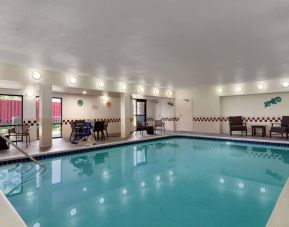 Indoor pool at Hampton Inn Tracy.