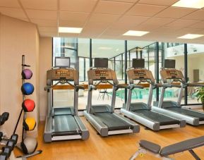 Fitness center at Sonesta White Plains Downtown.