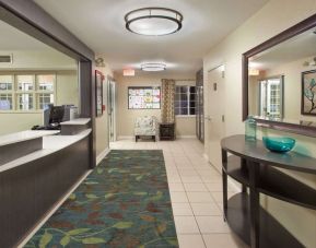 Lobby entrance at Sonesta Simply Suites Oklahoma City Airport.