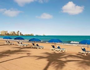 Beach access at Royal Sonesta San Juan.