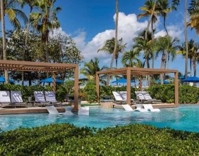 Pool cabanas at Royal Sonesta San Juan.