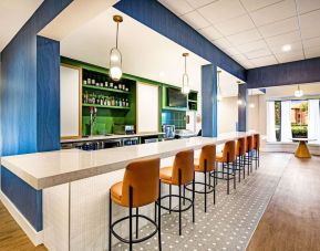 Cozy hotel bar at Sonesta Select Philadelphia Airport.