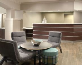 Lounge and coworking space at Sonesta ES Suites Raleigh Durham Airport Morrisville.