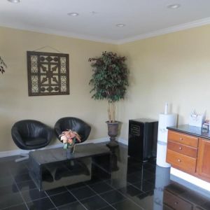 Lounge area at Palace Inn Westheimer.