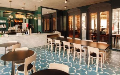 Cafe and restaurant at The Tillary Hotel.