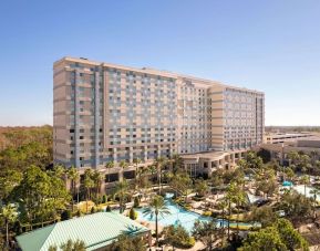 Hotel exterior at Signia By Hilton Orlando Bonnet Creek.