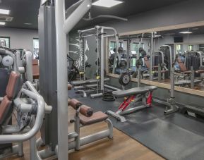 Fitness center at DoubleTree By Hilton Oxford Belfry.