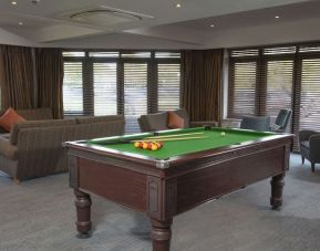 Game room with pool table at DoubleTree By Hilton Oxford Belfry.