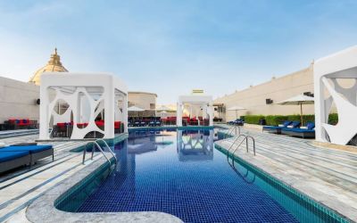 Outdoor pool at V Hotel Dubai.