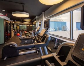 Fitness center at Hilton Garden Inn Lima Miraflores.