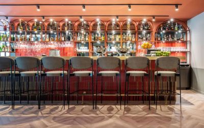 Cozy bar at DoubleTree By Hilton Brussels City.
