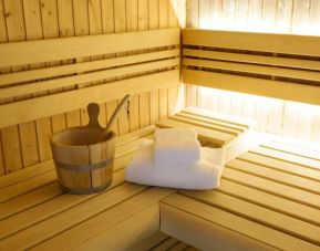 Spa and sauna at DoubleTree By Hilton Brussels City.