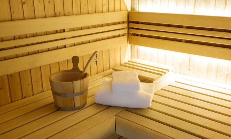 Spa and sauna at DoubleTree By Hilton Brussels City.