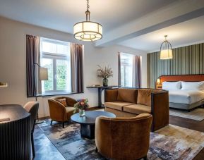 Spacious king suite at DoubleTree By Hilton Brussels City.