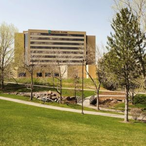 Hotel garden at Embassy Suites By Hilton Denver Tech Center.