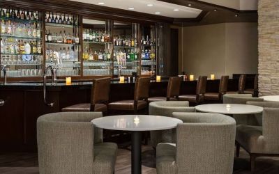Hotel bar at Embassy Suites By Hilton Denver Tech Center.