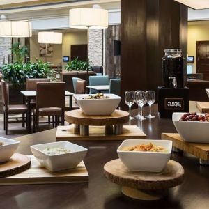 Dining room at Embassy Suites By Hilton Denver Tech Center.