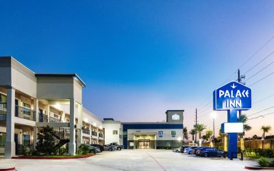 Parking available at Palace Inn Blue IAH East.