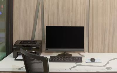 Business center at Baymont By Wyndham Houston Hobby Airport.