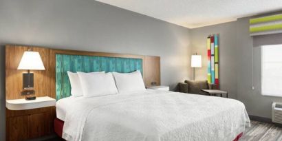 Day use room with natural light at Hampton Inn & Suites Ft. Lauderdale Airport/South Cruise Port.