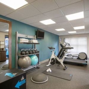 Fitness center at Hampton Inn & Suites Ft. Lauderdale Airport/South Cruise Port.