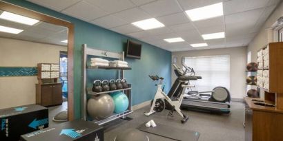 Fitness center at Hampton Inn & Suites Ft. Lauderdale Airport/South Cruise Port.