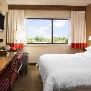Day room with TV at La Hacienda San Jose Silicon Valley.