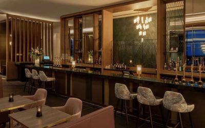Hotel bar at Hilton Aberdeen TECA.