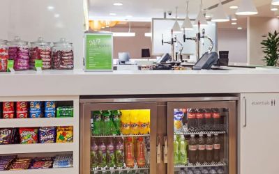 Snack bar at Hampton By Hilton London Gatwick Airport.